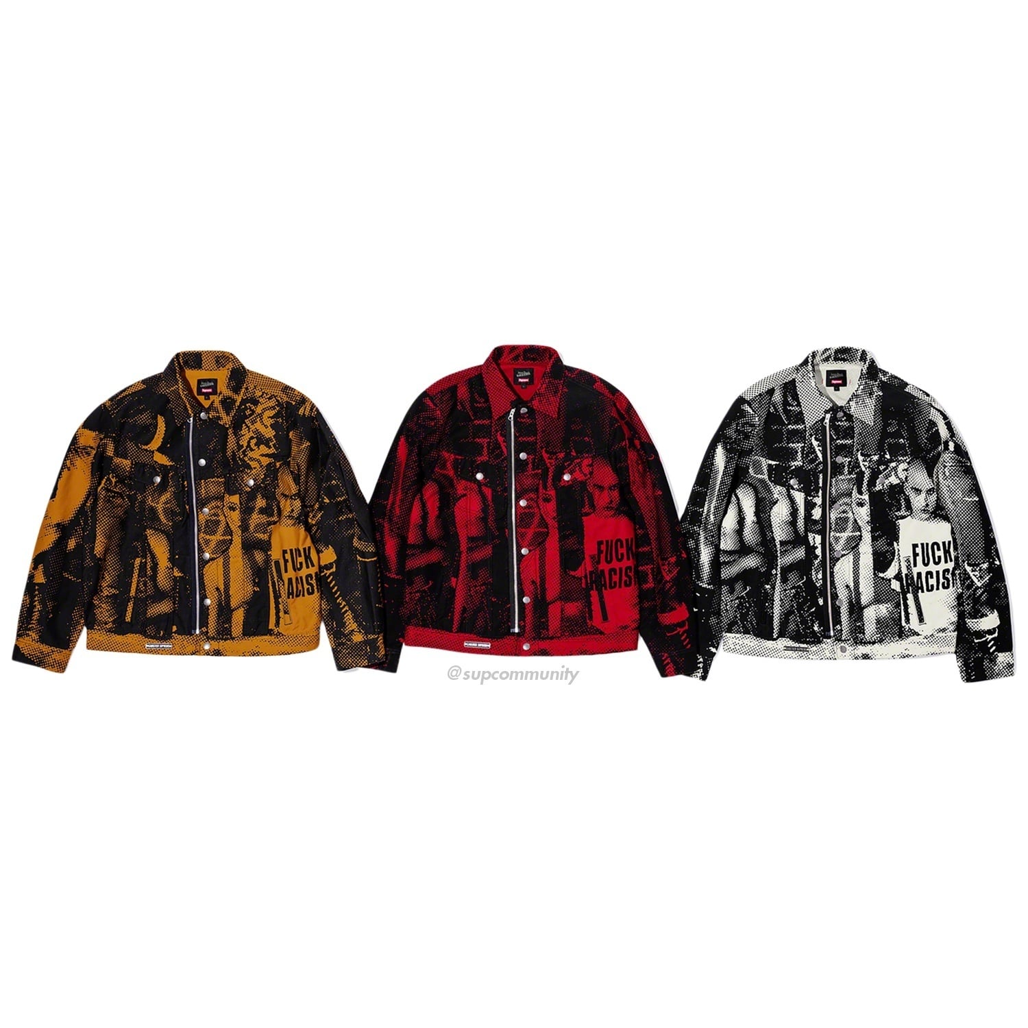 Supreme®/Jean Paul Gaultier® Fuck Racism Trucker Jacket